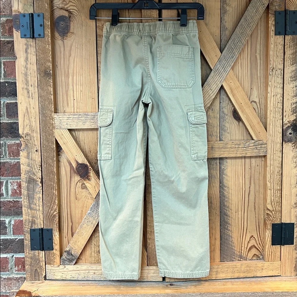 The Children's Place boy’s pull-on cargo pants, khaki size 8 adjustable waist
